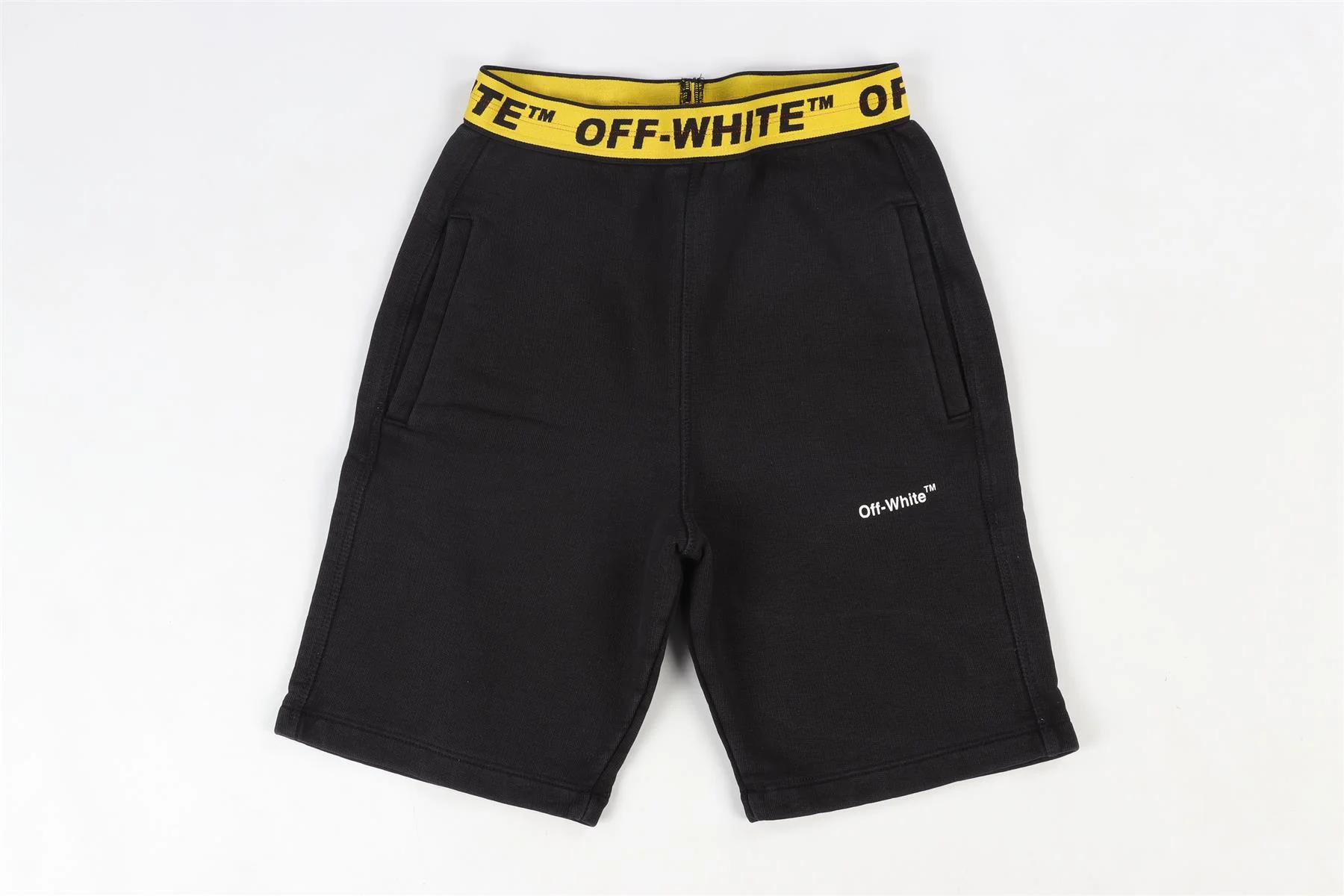 OFF-WHITE BLACK KIDS BOYS SHORTS 8 YEARS - Image 2