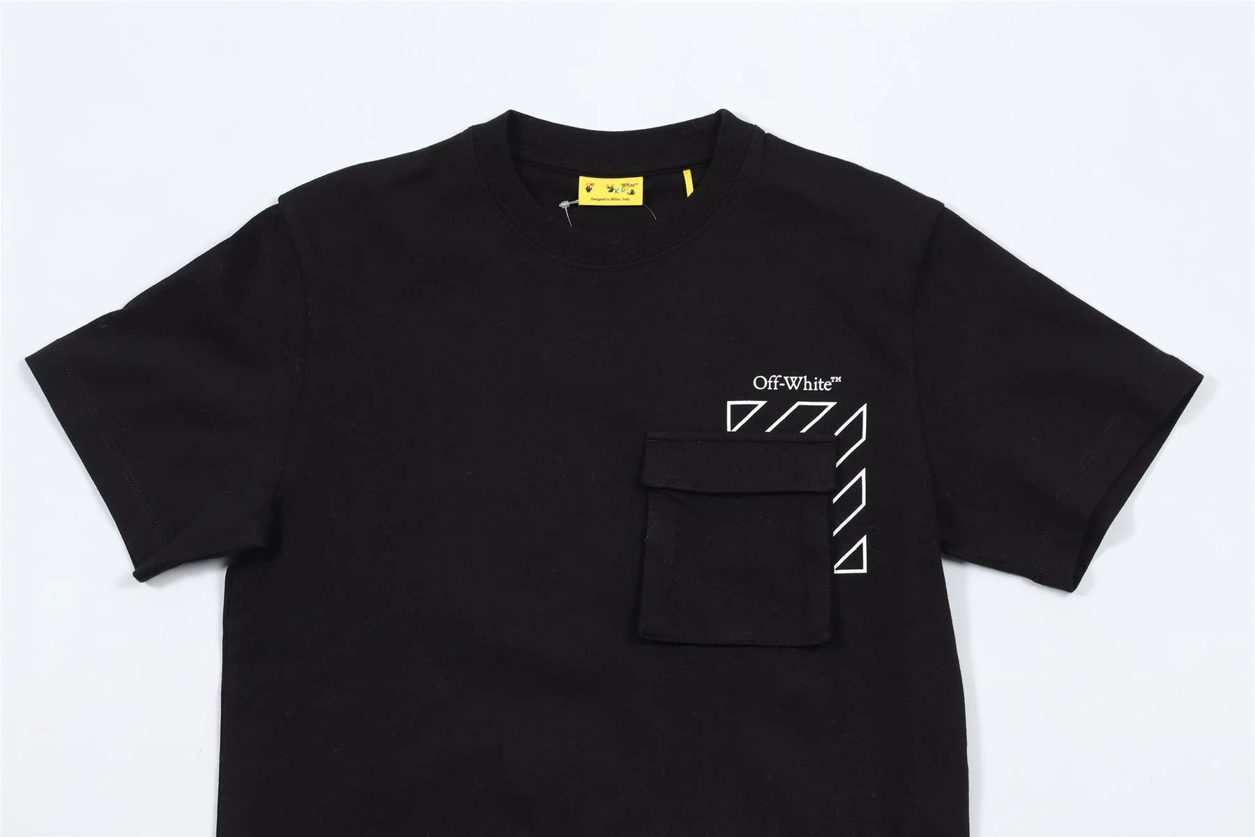 OFF-WHITE BLACK KIDS BOYS T-SHIRT 10 YEARS - Image 3