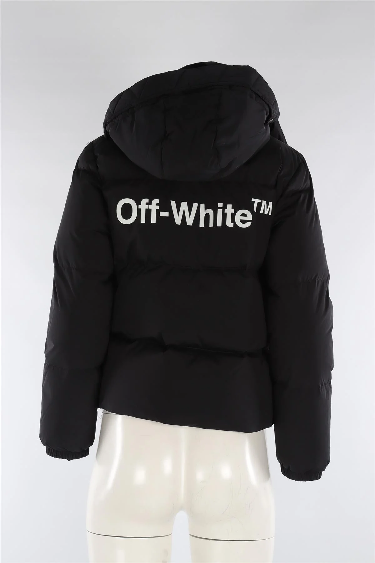OFF-WHITE BLACK SHELL JACKET IT 38 UK 6 - Image 4