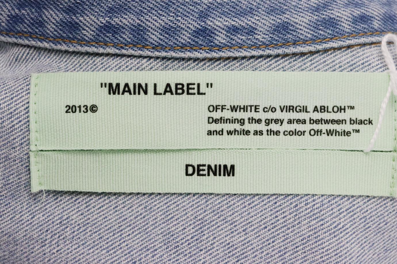 OFF-WHITE C/O VIRGIL ABLOH OMBRÉ DENIM JACKET IT 38 UK 6 - Image 5