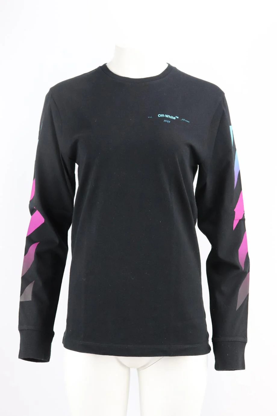 OFF-WHITE C/O VIRGIL ABLOH PRINTED COTTON JERSEY TOP SMALL - Image 2