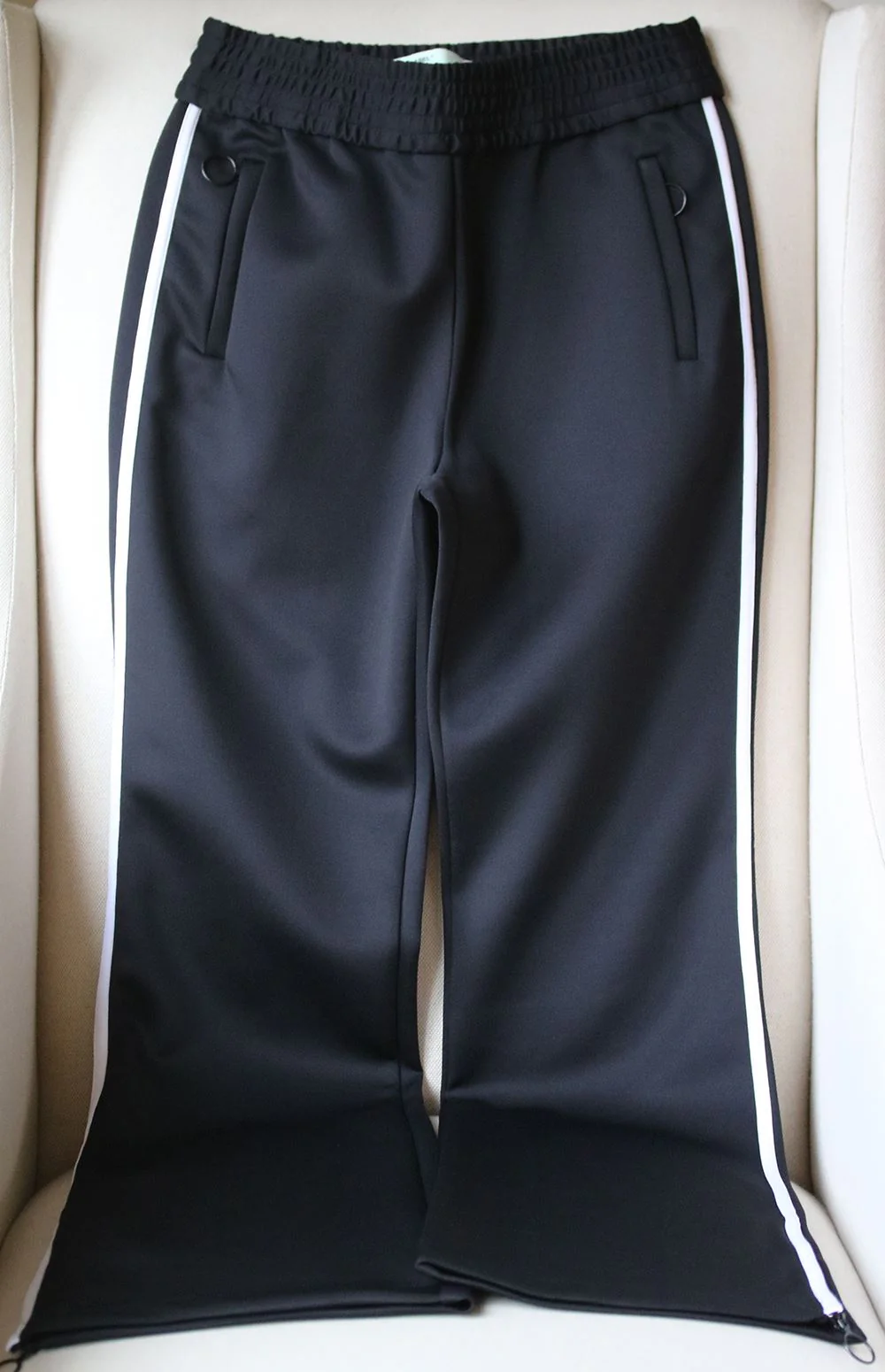 OFF-WHITE C/O VIRGIL ABLOH STRIPE JERSEY TRACK PANTS MEDIUM - Image 4