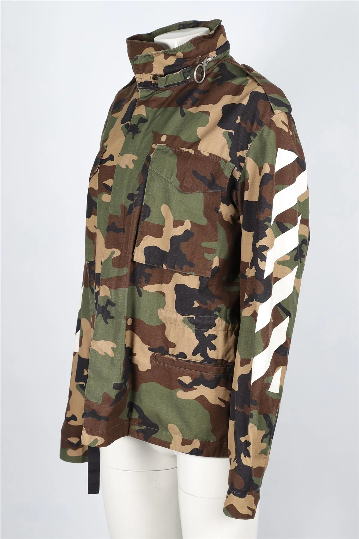 OFF-WHITE GREEN COTTON JACKET MEDIUM - Image 3