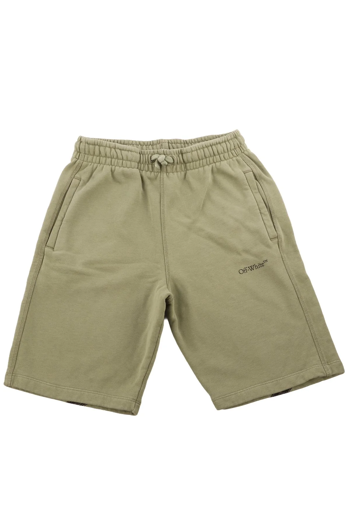 OFF-WHITE GREEN KIDS BOYS SHORTS 10 YEARS