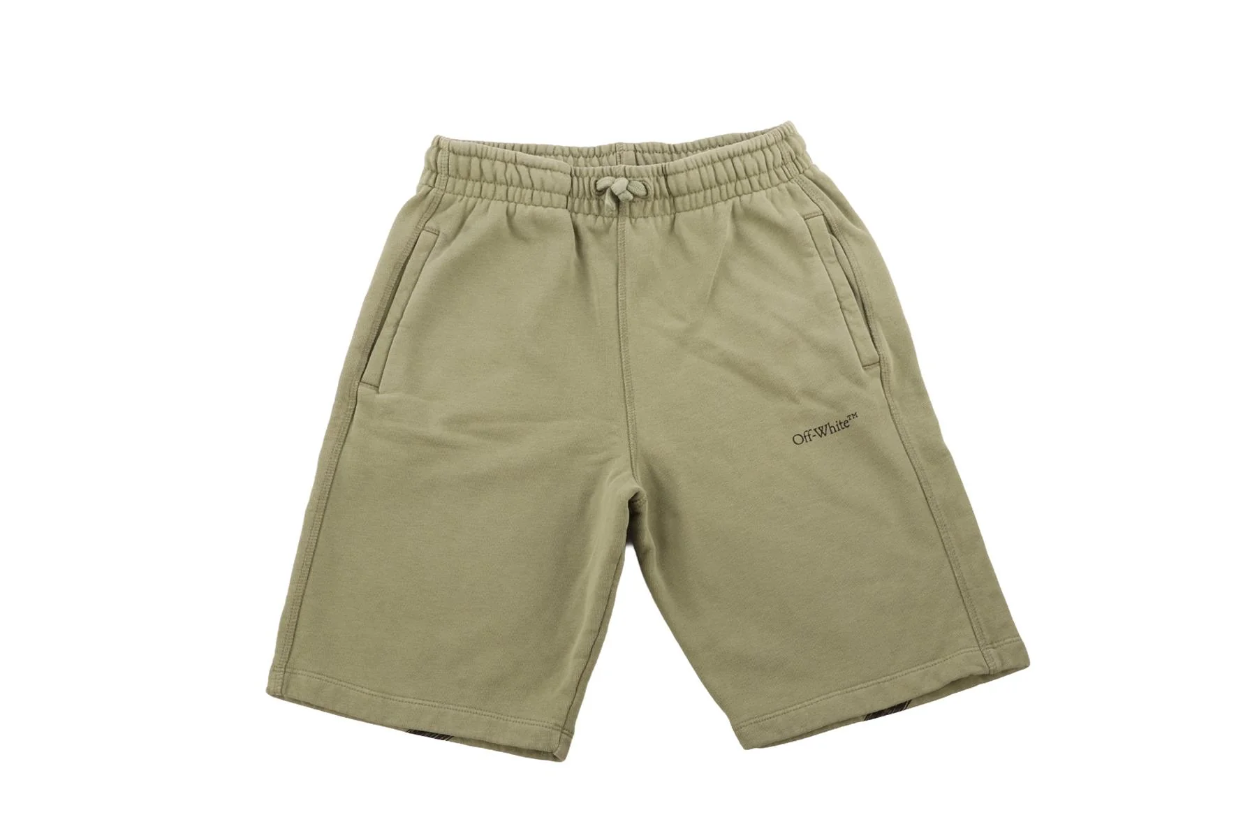 OFF-WHITE GREEN KIDS BOYS SHORTS 10 YEARS - Image 2