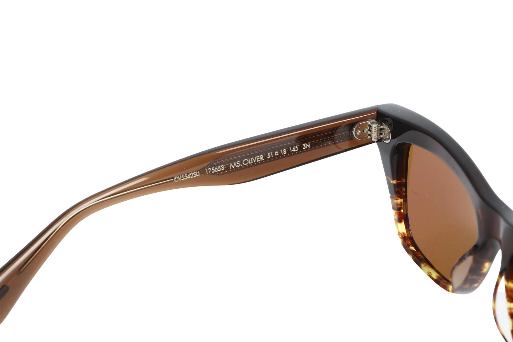 OLIVER PEOPLES BROWN SQUARE FRAME ACETATE SUNGLASSES - Image 7