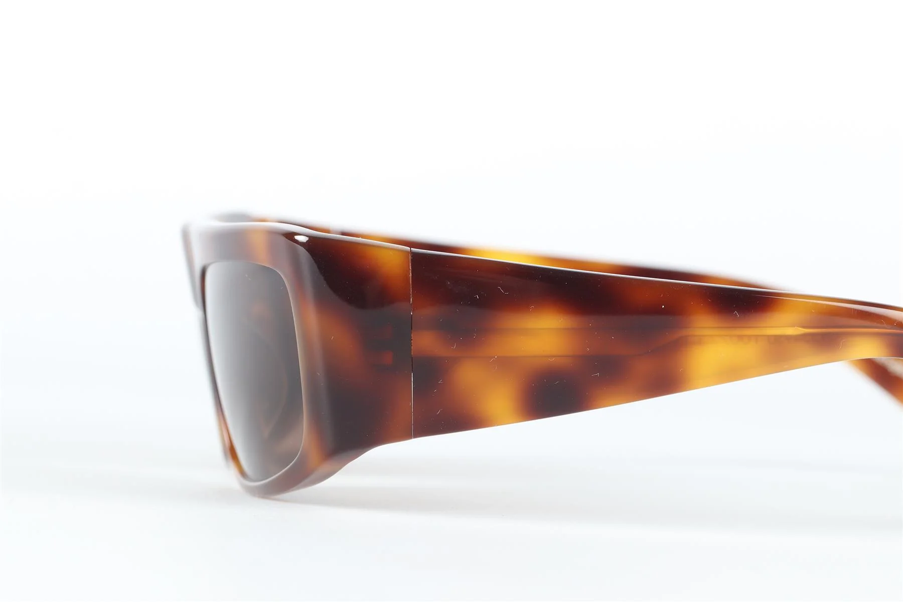 OLIVER PEOPLES + KHAITE BROWN RECTANGLE FRAME ACETATE SUNGLASSES - Image 5