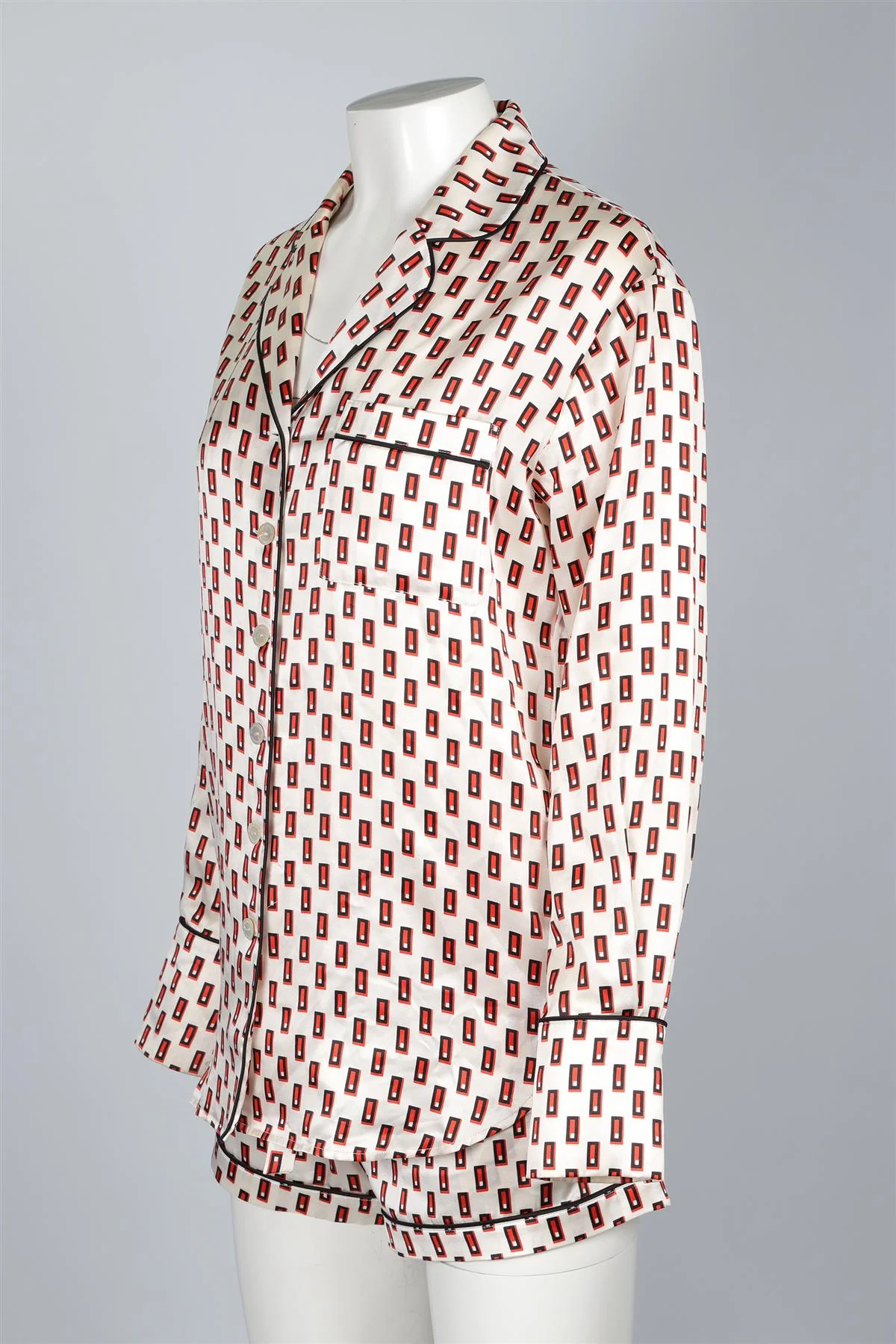 OLIVIA VON HALLE MULTI SILK PYJAMA SET US 2 UK 6 - Image 3