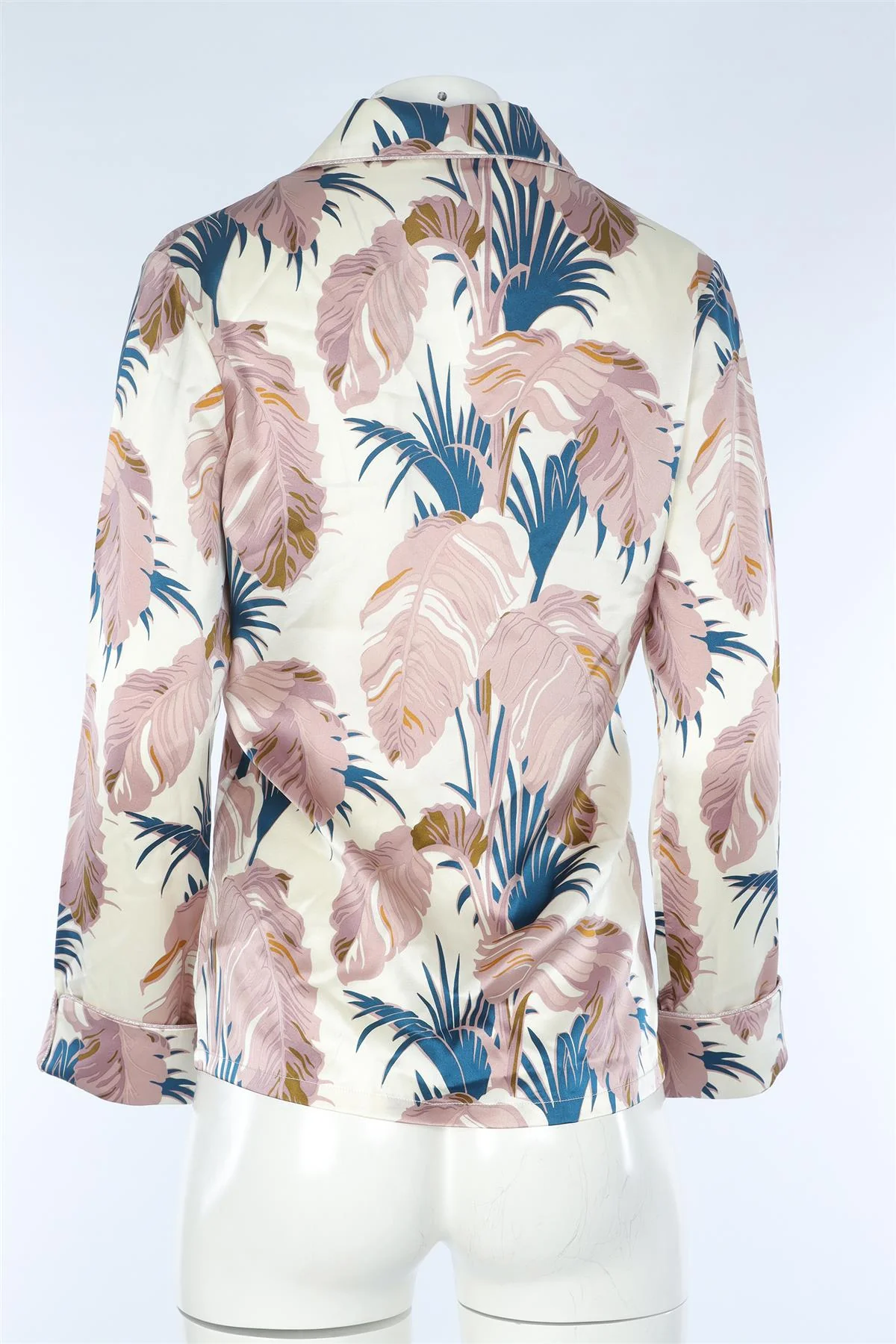 OLIVIA VON HALLE MULTI SILK SHIRT UK 8 - Image 4