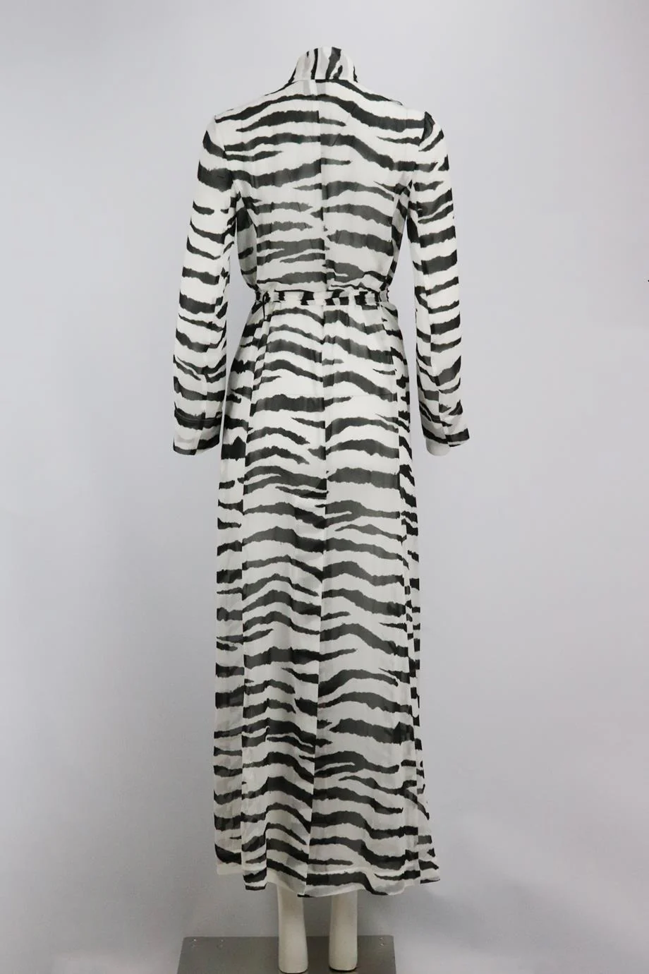 ON THE ISLAND BELTED PRINTED SILK ROBE IT 40 UK 8 - Image 4