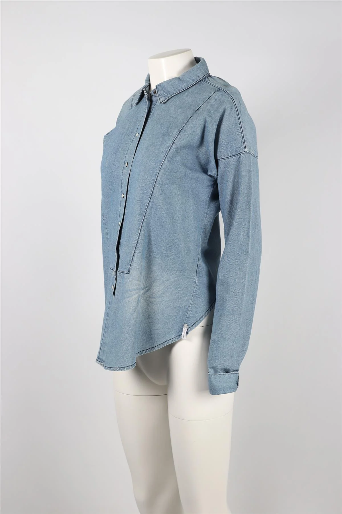 ONE BY ONE TEASPOON BLUE DENIM SHIRT XSMALL - Image 3