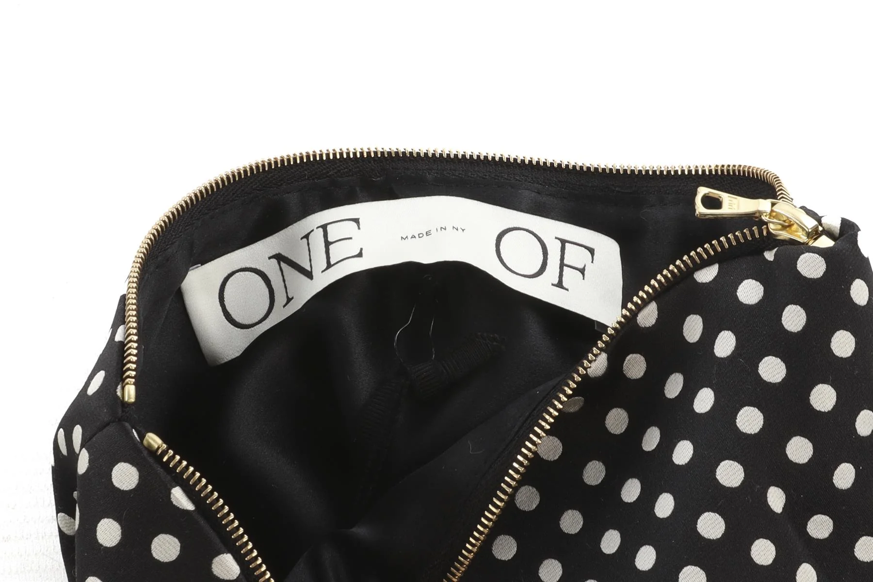 ONE/OF by Patricia Voto Black Satin Clutch - Image 8