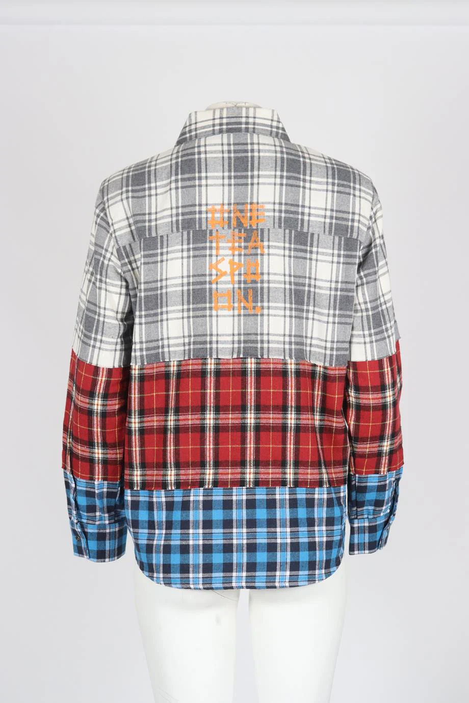 ONE TEASPOON CHECKED COTTON BLEND SHIRT SMALL - Image 4