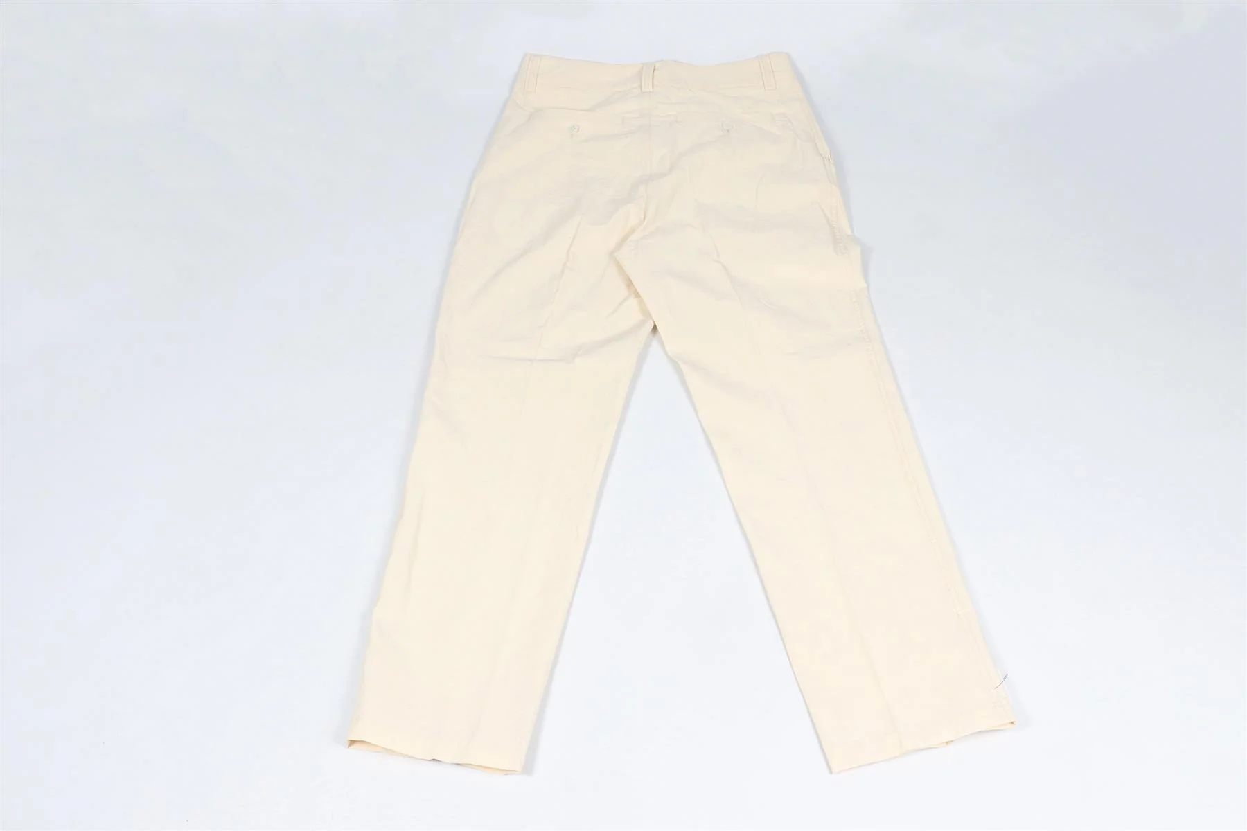 ORLEBAR BROWN CREAM MEN'S COTTON STRAIGHT LEG PANTS W30 - Image 4