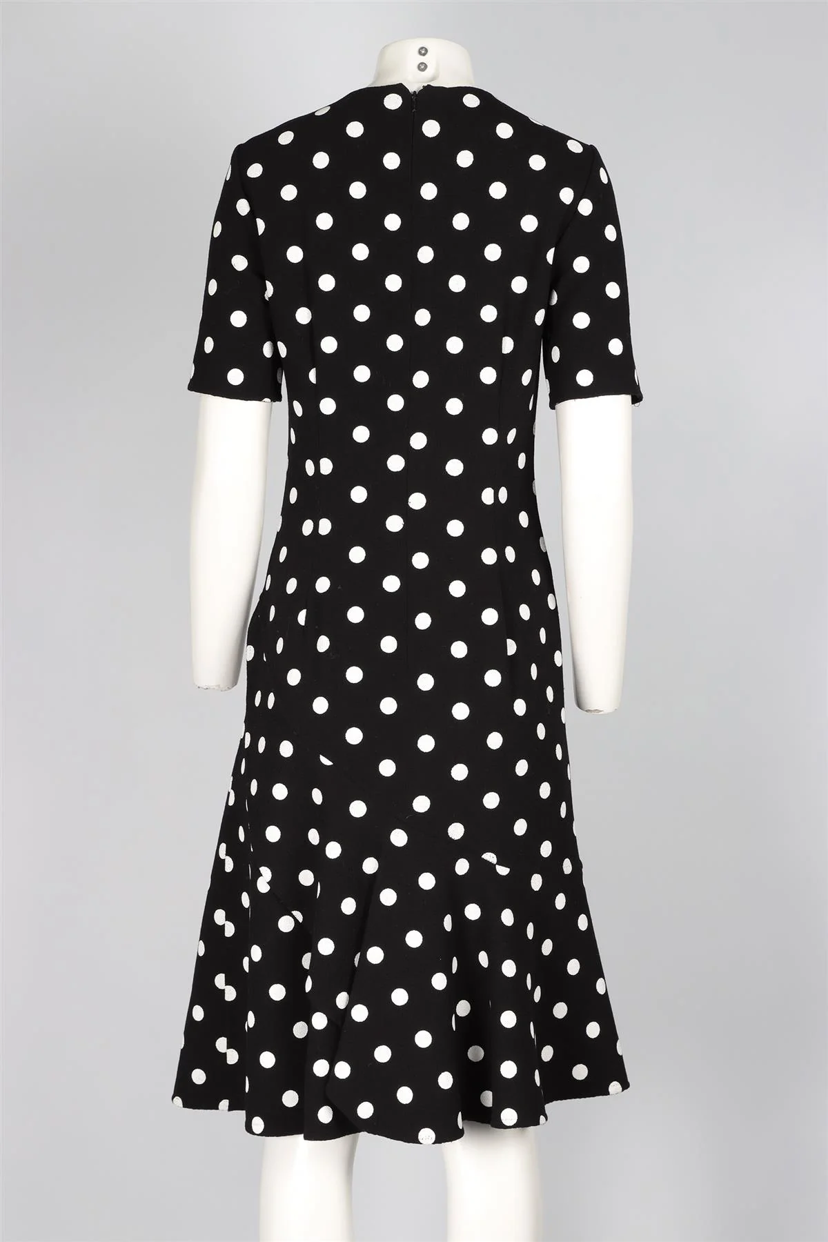 OSCAR DE LA RENTA BLACK 2019 WOOL MIDI DRESS US 8 UK 12 - Image 4