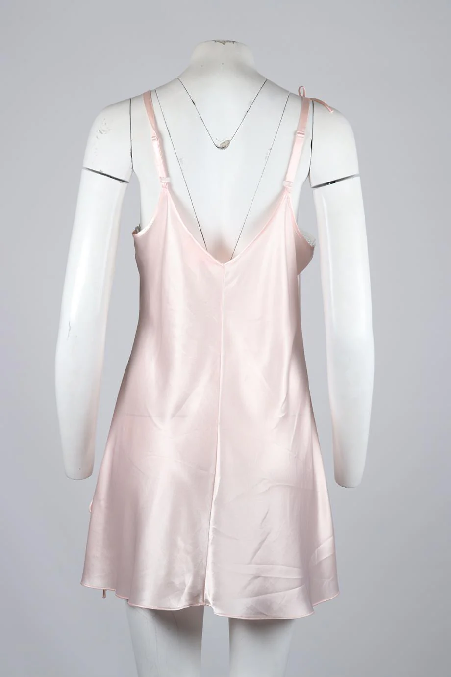 OSCAR DE LA RENTA LACE AND SATIN MINI DRESS LARGE - Image 4
