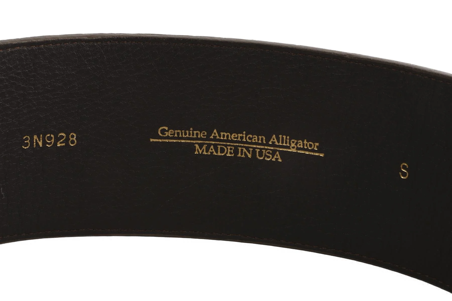OSCAR DE LA RENTA TAUPE ALLIGATOR WAIST BELT SMALL - Image 4