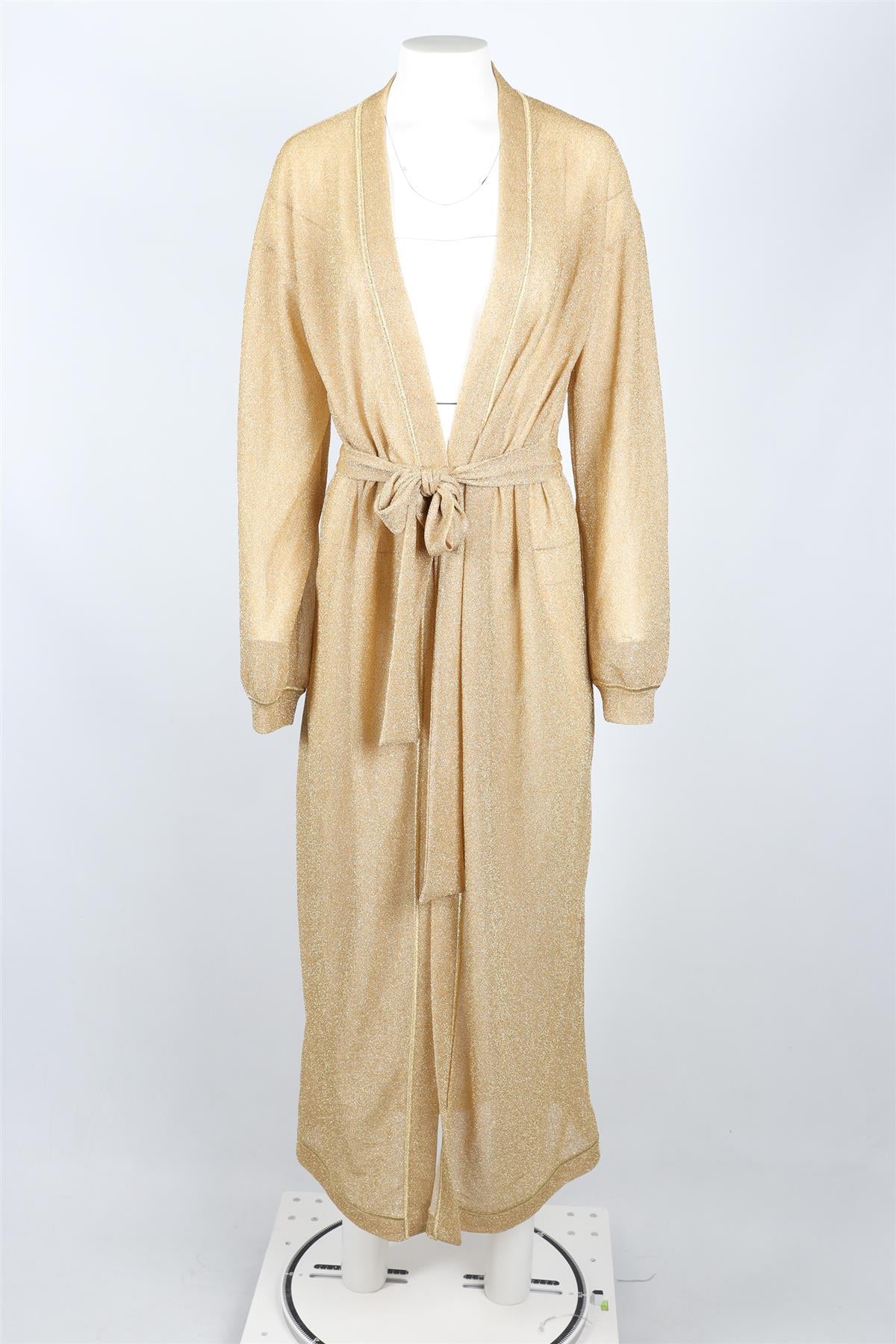 OSÉREE GOLD BELTED KNIT ROBE ONE SIZE - Image 2