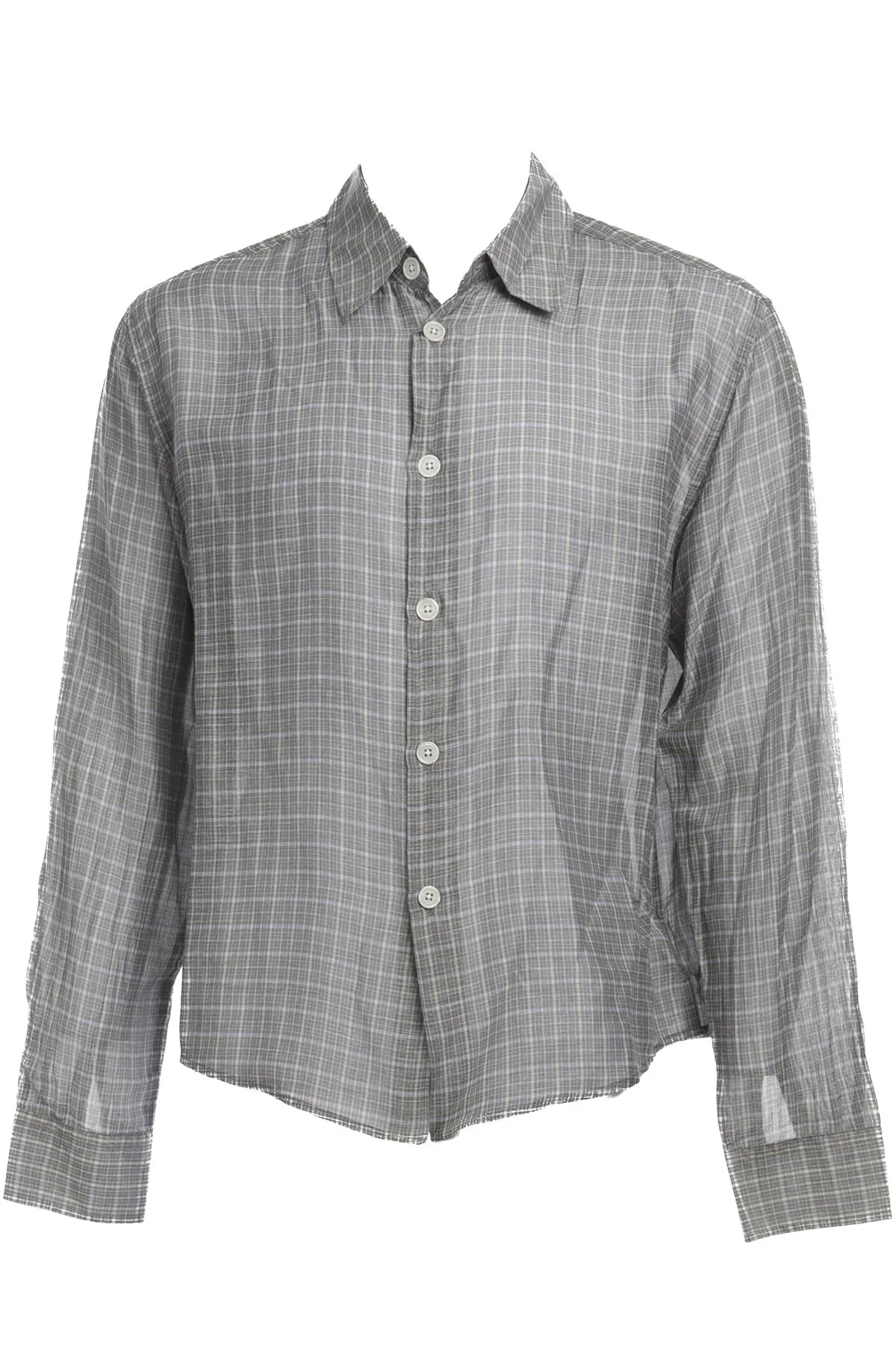 OUR LEGACY GREY MENS COTTON SHIRT IT 46 UK 36