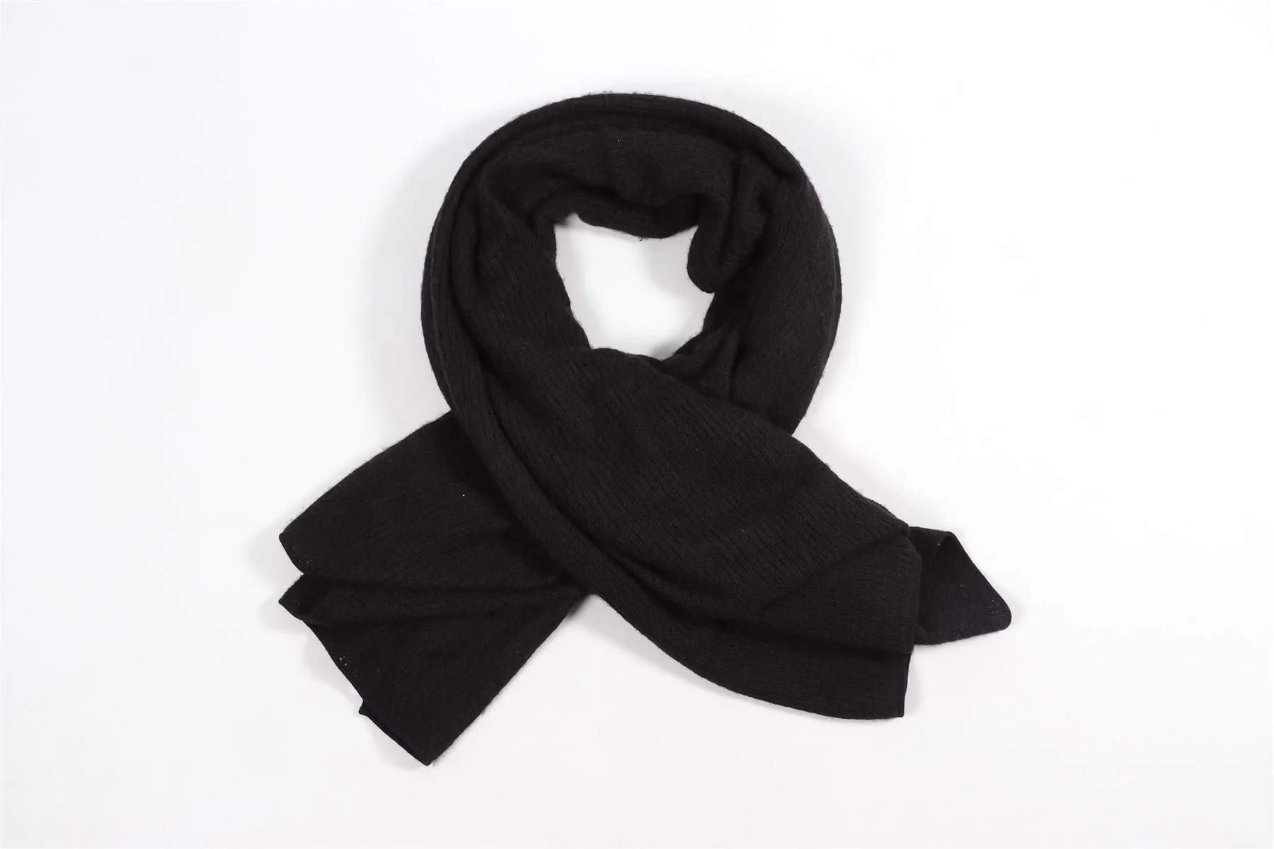 OYUNA BLACK CASHMERE SCARF ONE SIZE - Image 2