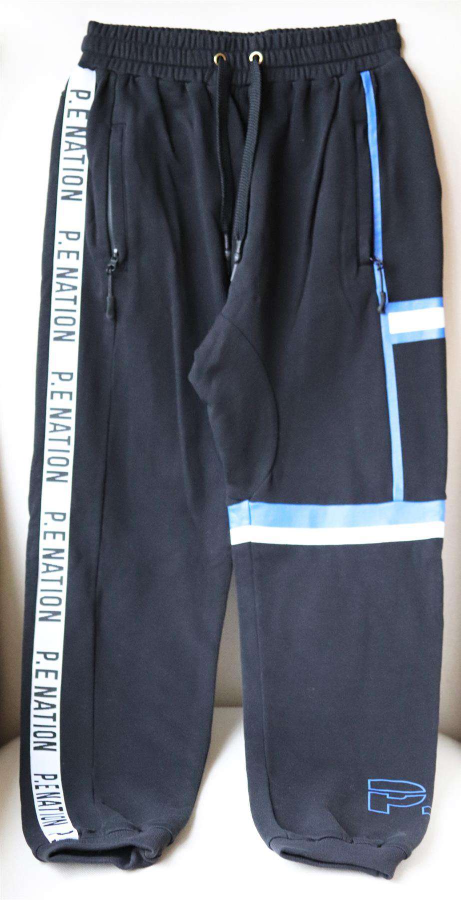P.E NATION ROOKIE PRINTED STRETCH COTTON JERSEY TRACK PANTS XSMALL - Image 2