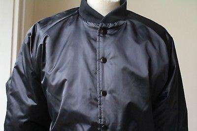 PABLO BLACK SATIN BOMBER JACKET MEDIUM - Image 4