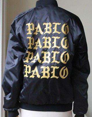 PABLO BLACK SATIN BOMBER JACKET MEDIUM - Image 6