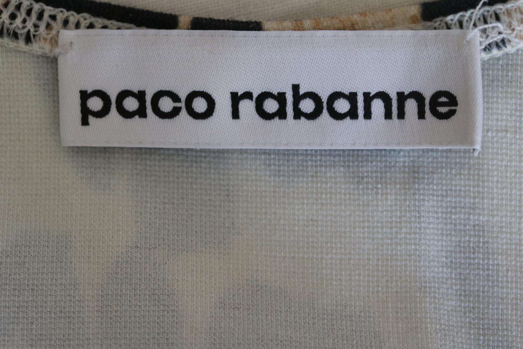 PACO RABANNE LEOPARD PRINT STRETCH JERSEY SPORTS BRA SMALL - Image 4