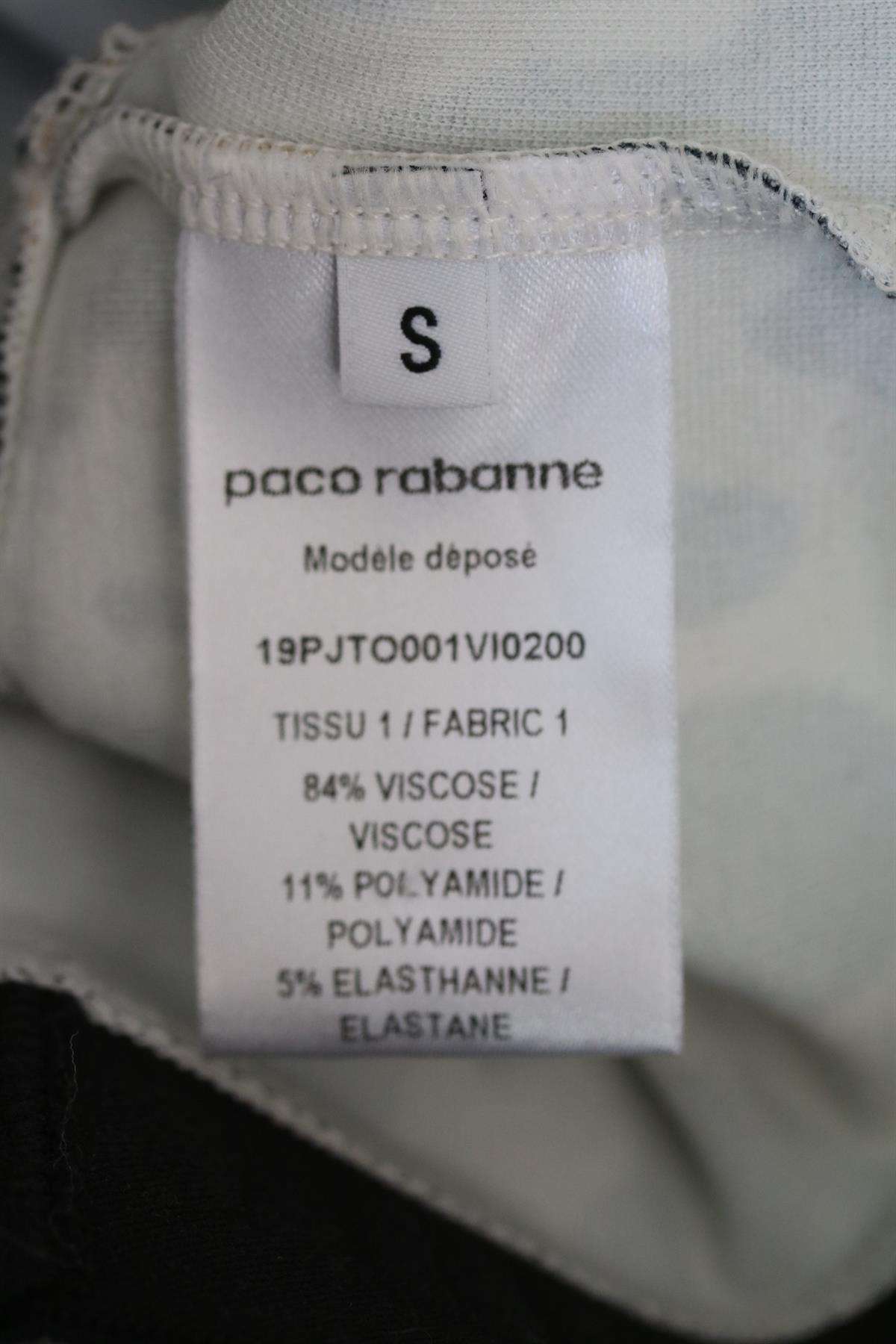 PACO RABANNE LEOPARD PRINT STRETCH JERSEY SPORTS BRA SMALL - Image 5