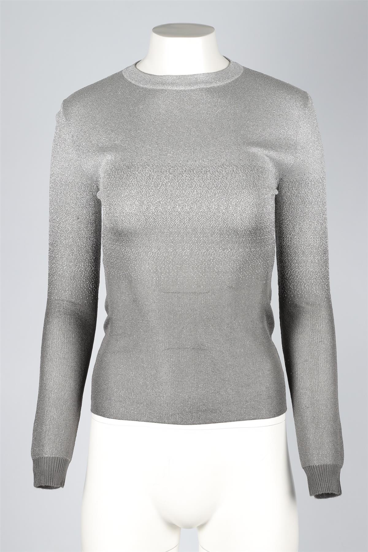 PACO RABANNE SILVER KNIT TOP SMALL - Image 2