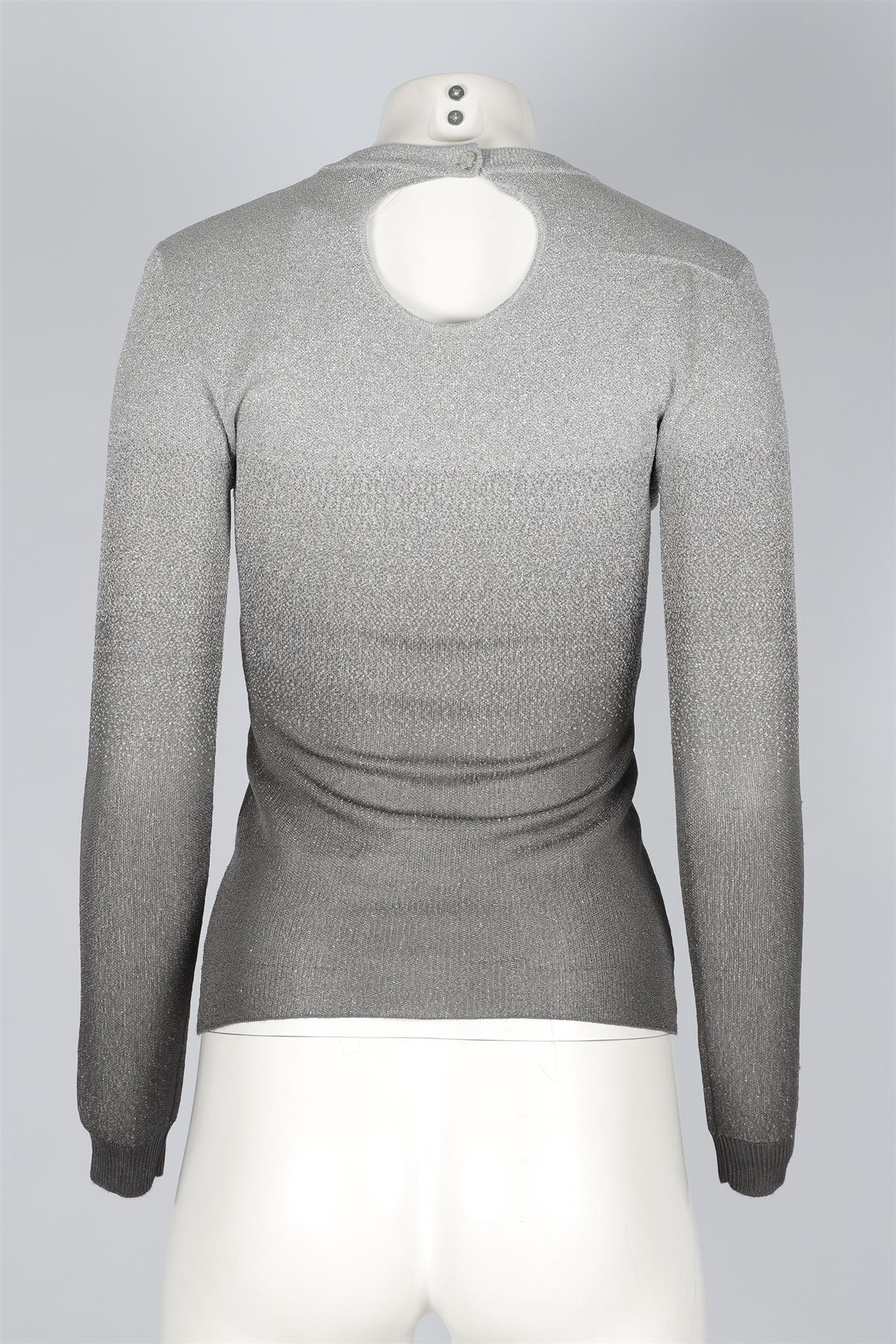 PACO RABANNE SILVER KNIT TOP SMALL - Image 4