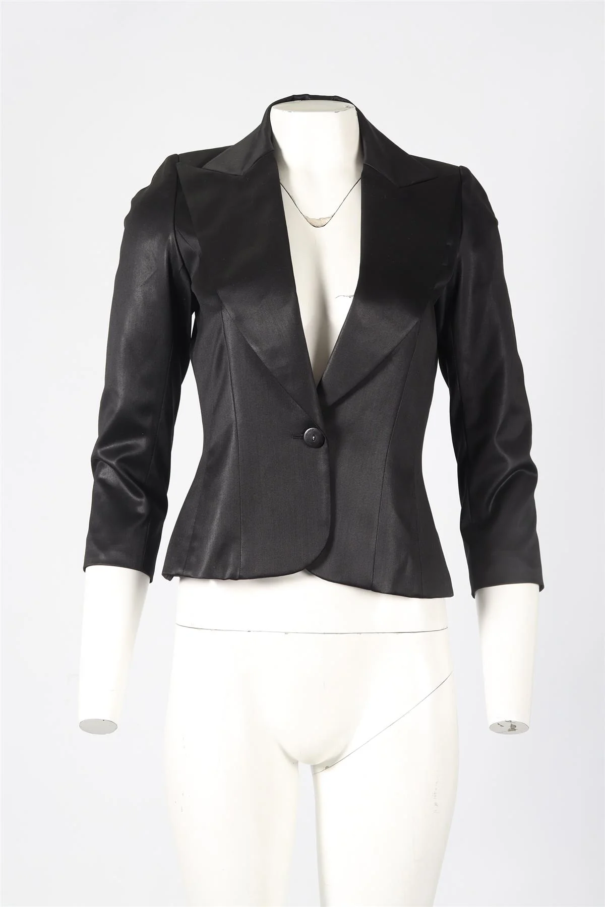 PACO RABANNE WOOL AND SILK BLEND BLAZER FR 38 UK 10 - Image 2