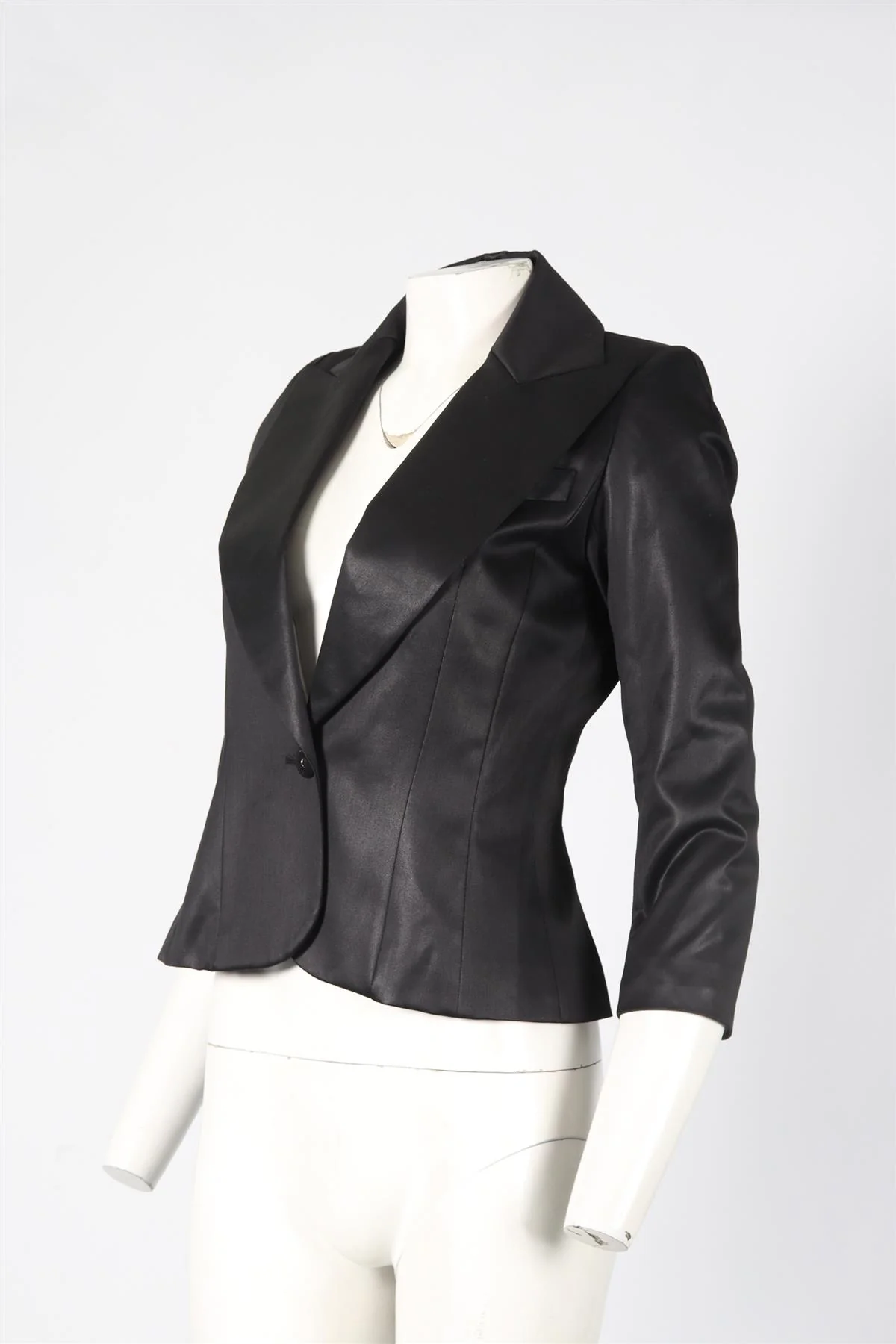 PACO RABANNE WOOL AND SILK BLEND BLAZER FR 38 UK 10 - Image 3