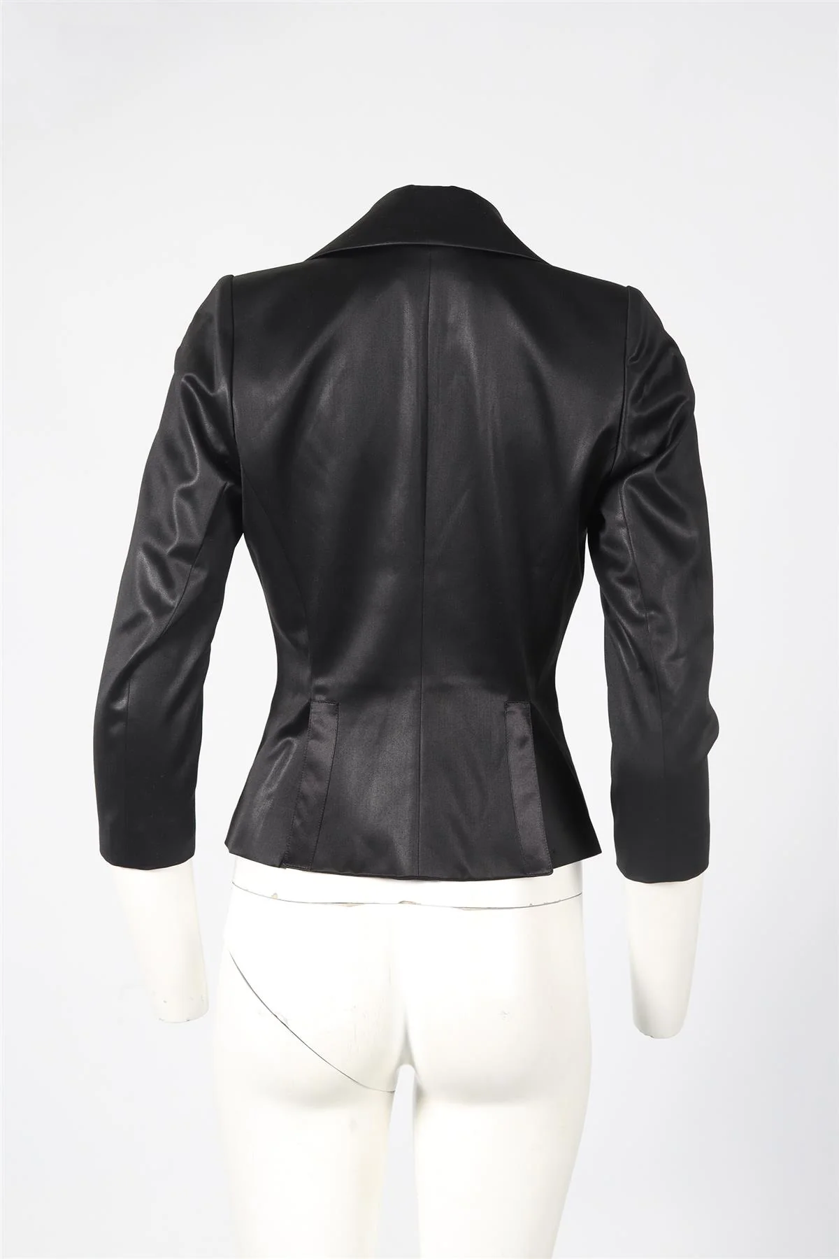 PACO RABANNE WOOL AND SILK BLEND BLAZER FR 38 UK 10 - Image 4