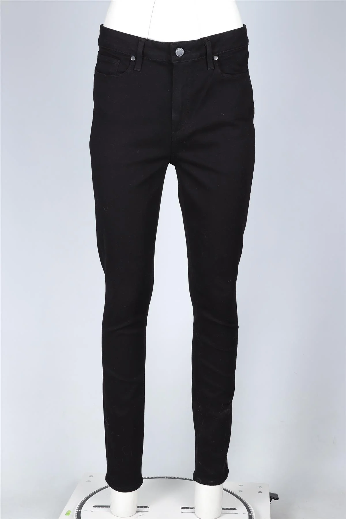 PAIGE BLACK HIGH RISE SKINNY JEANS W31 UK 12-14 - Image 2