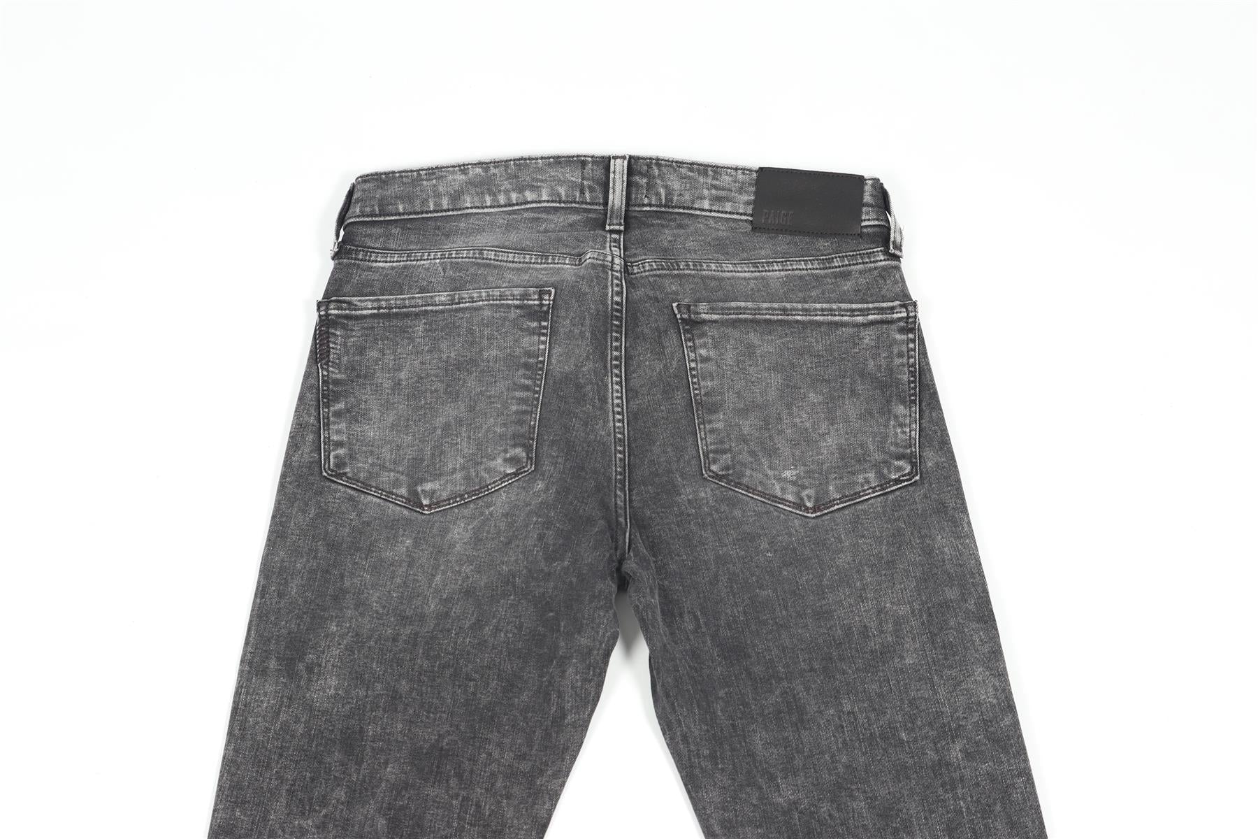 PAIGE GREY MEN'S SLIM LEG JEANS SMALL - Image 5