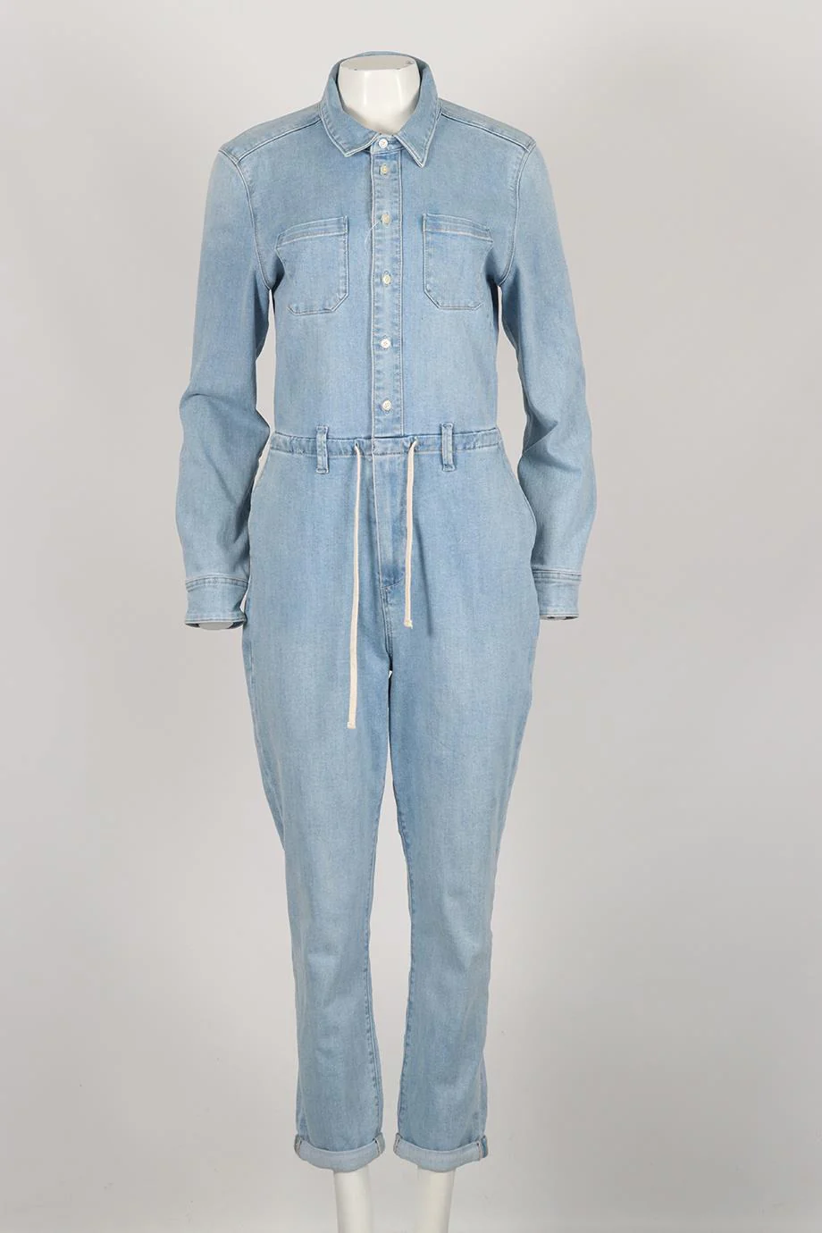 PAIGE JUMPSUIT STRETCH DENIM JUMPSUIT US 8 UK 12 - Image 2