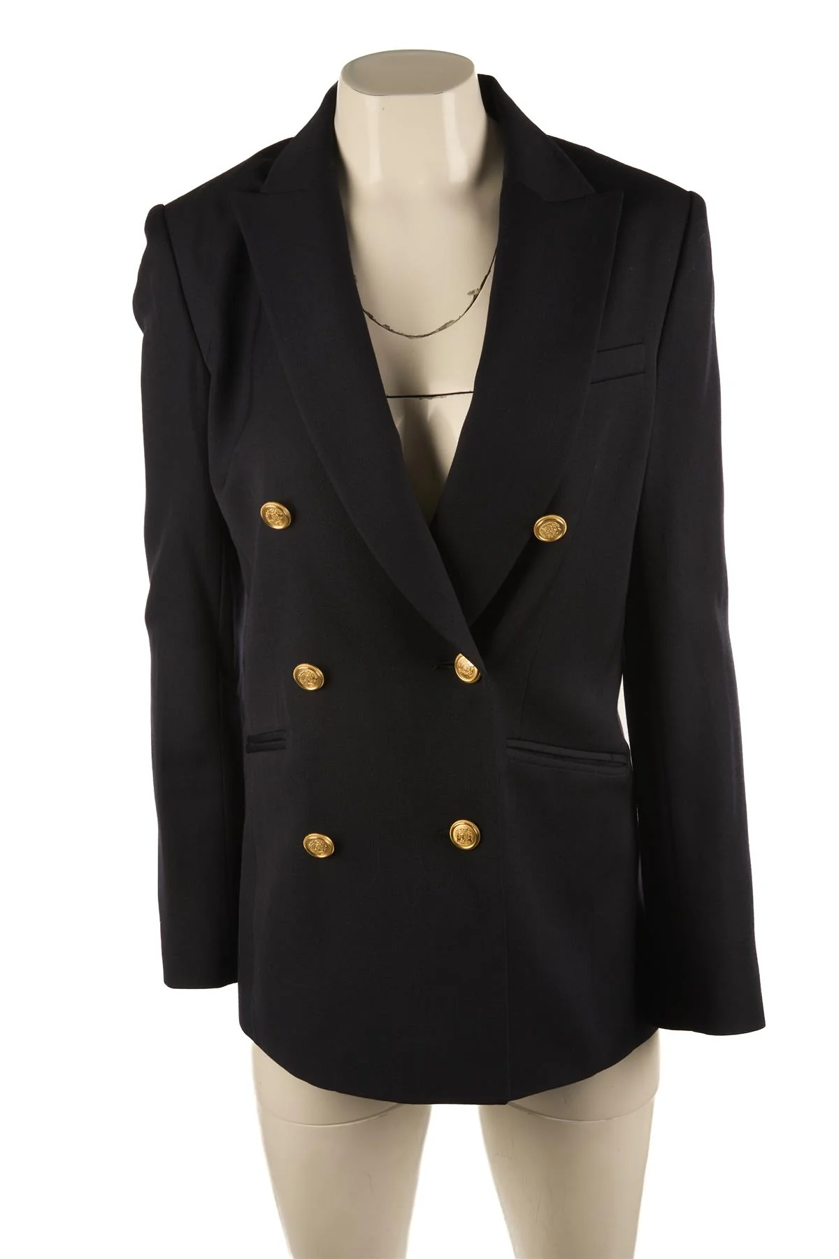 PALLAS NAVY WOOL BLAZER FR 36 UK 8 - Image 2