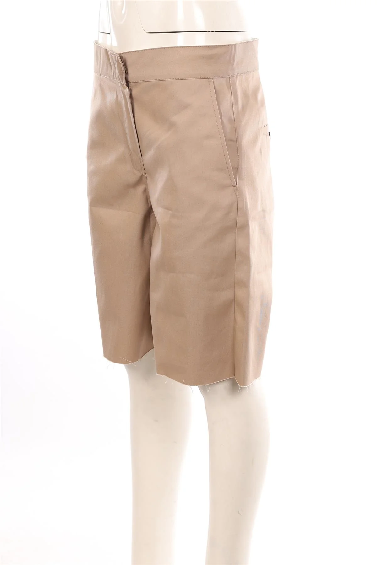 PALM ANGELS BEIGE COTTON SHORTS MEDIUM - Image 2