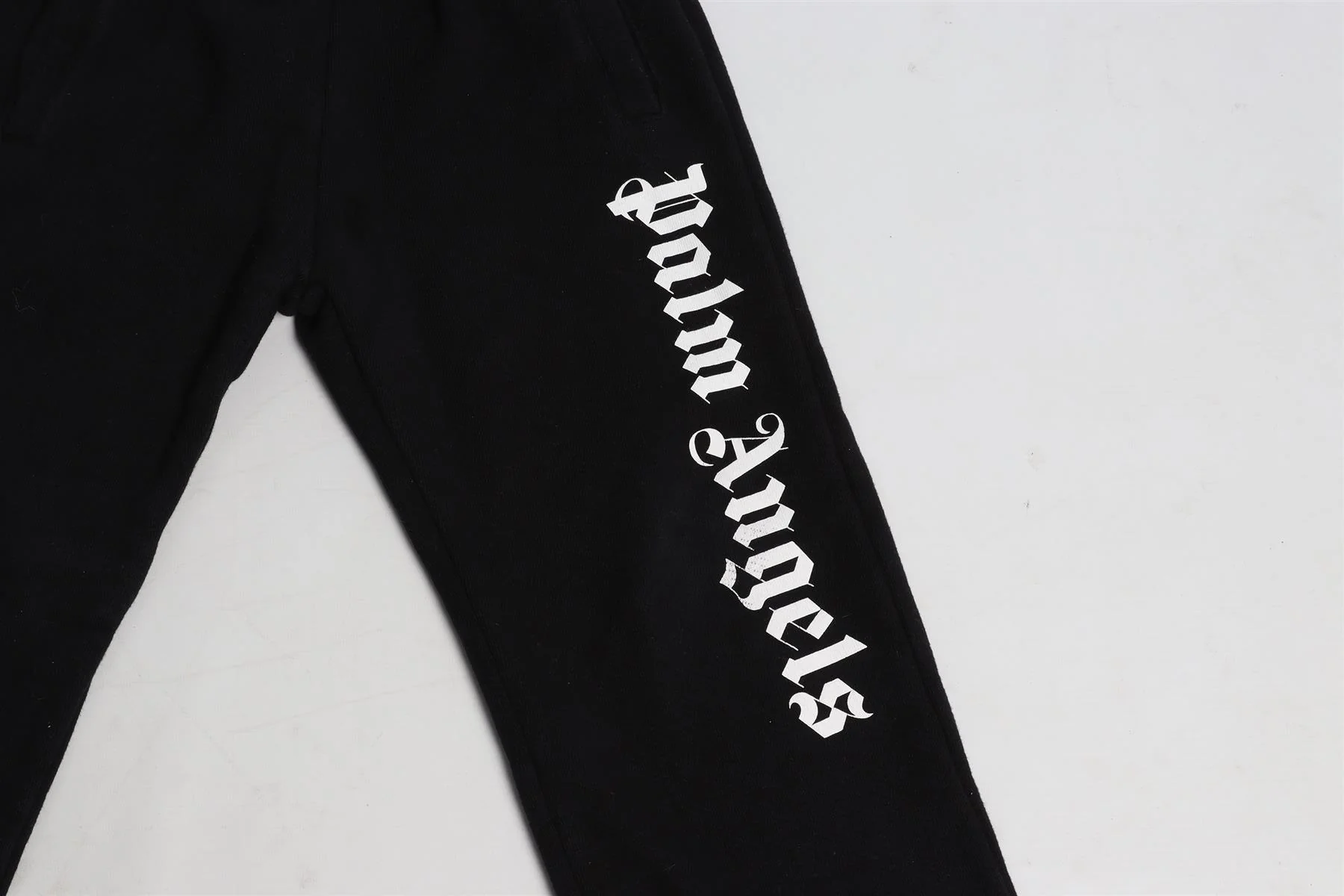 PALM ANGELS BLACK KIDS BOYS COTTON PANTS 8 YEARS - Image 3