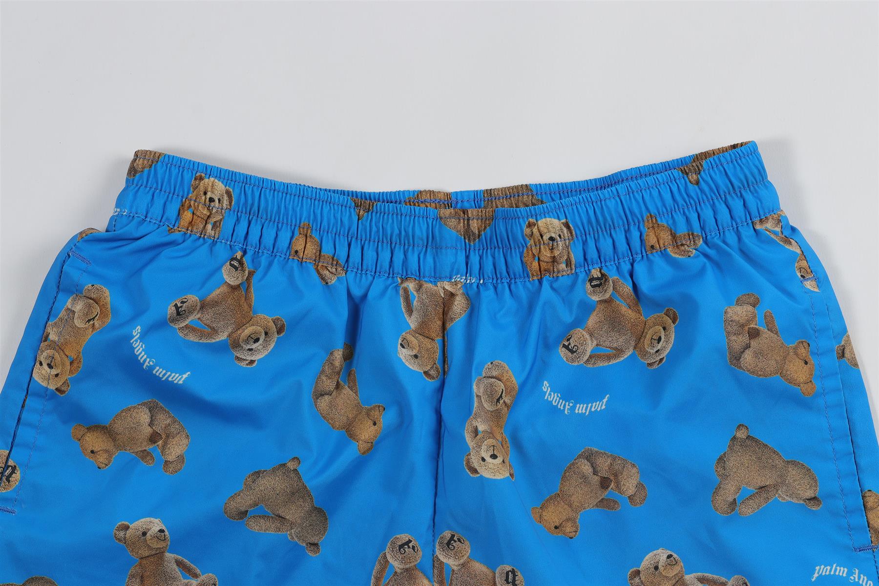 PALM ANGELS BLUE KIDS BOYS SWIM SHORTS 8 YEARS - Image 3