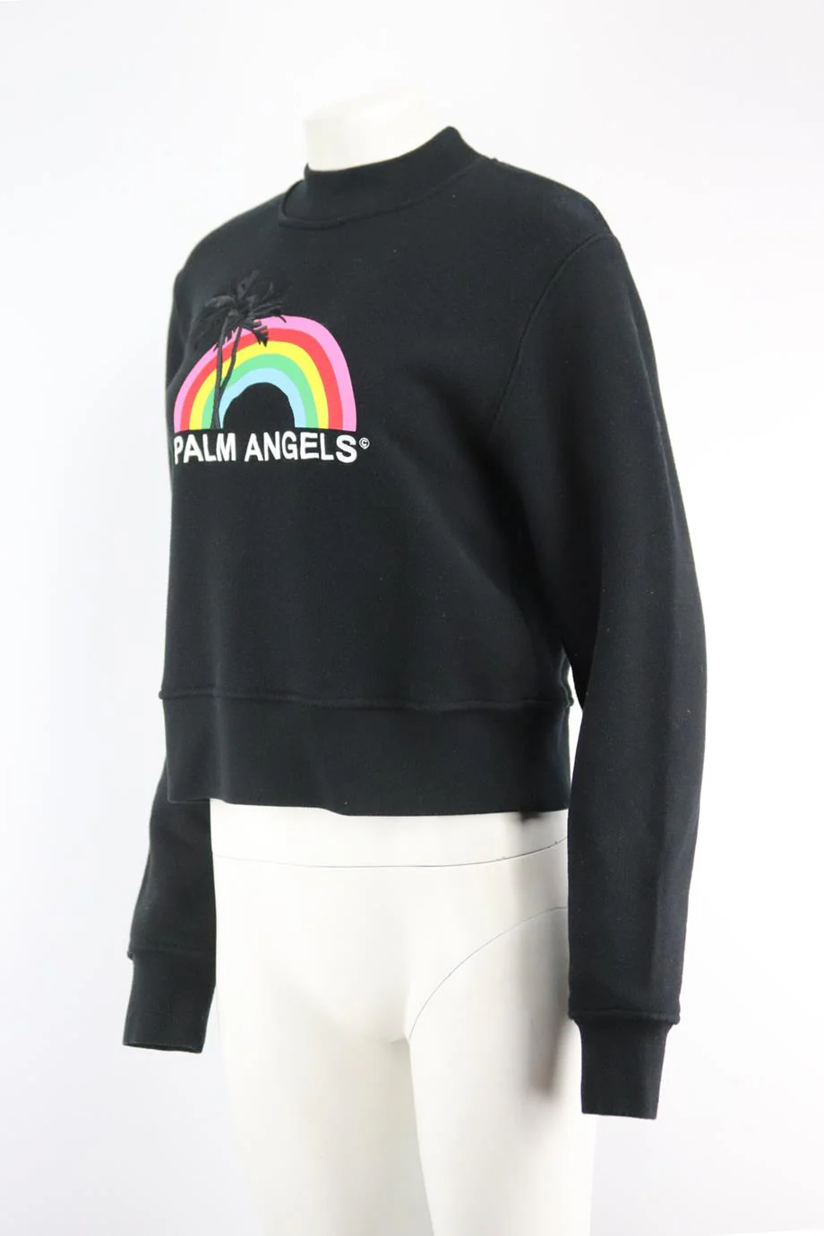 PALM ANGELS PRINTED COTTON TERRY SWEATSHIRT MEDIUM - Image 3
