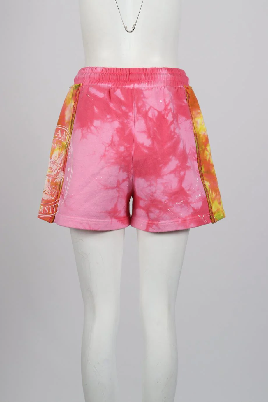 PALM ANGELS TIE DYED COTTON SHORTS SMALL - Image 4