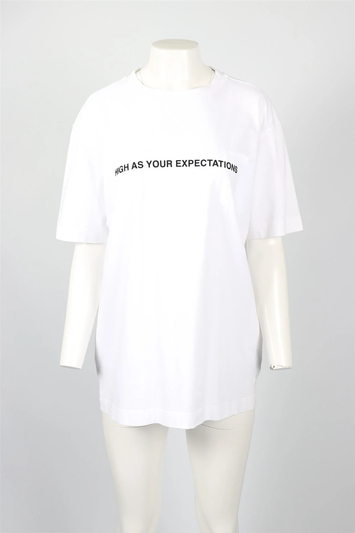 PALM ANGELS WHITE COTTON T-SHIRT MEDIUM - Image 2