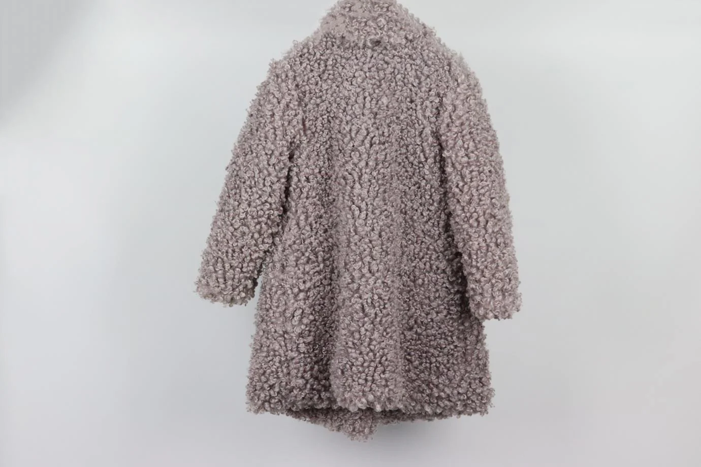 PAN CON CHOCOLATE KIDS GIRLS FAUX SHEARLING COAT 6 YEARS - Image 3