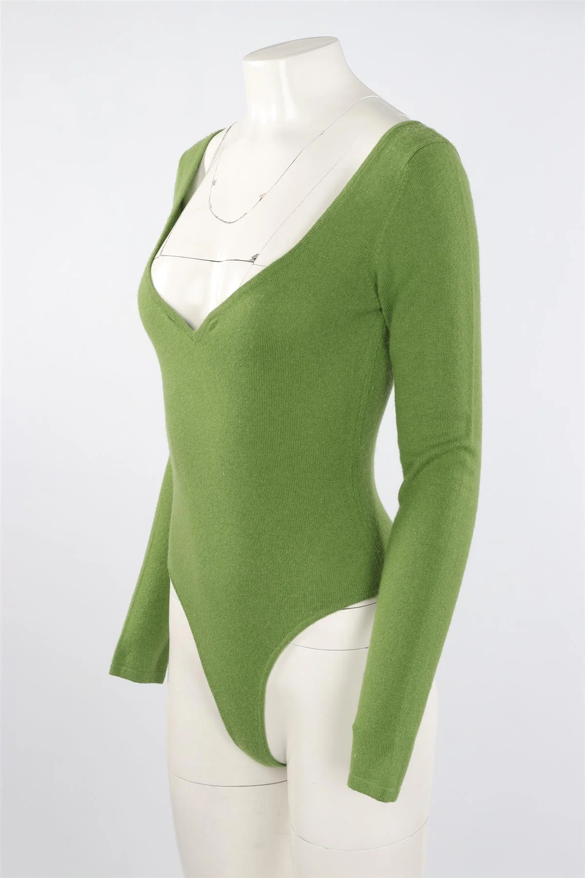PARIS GEORGIA GREEN WOOL BODYSUIT SMALL - Image 3