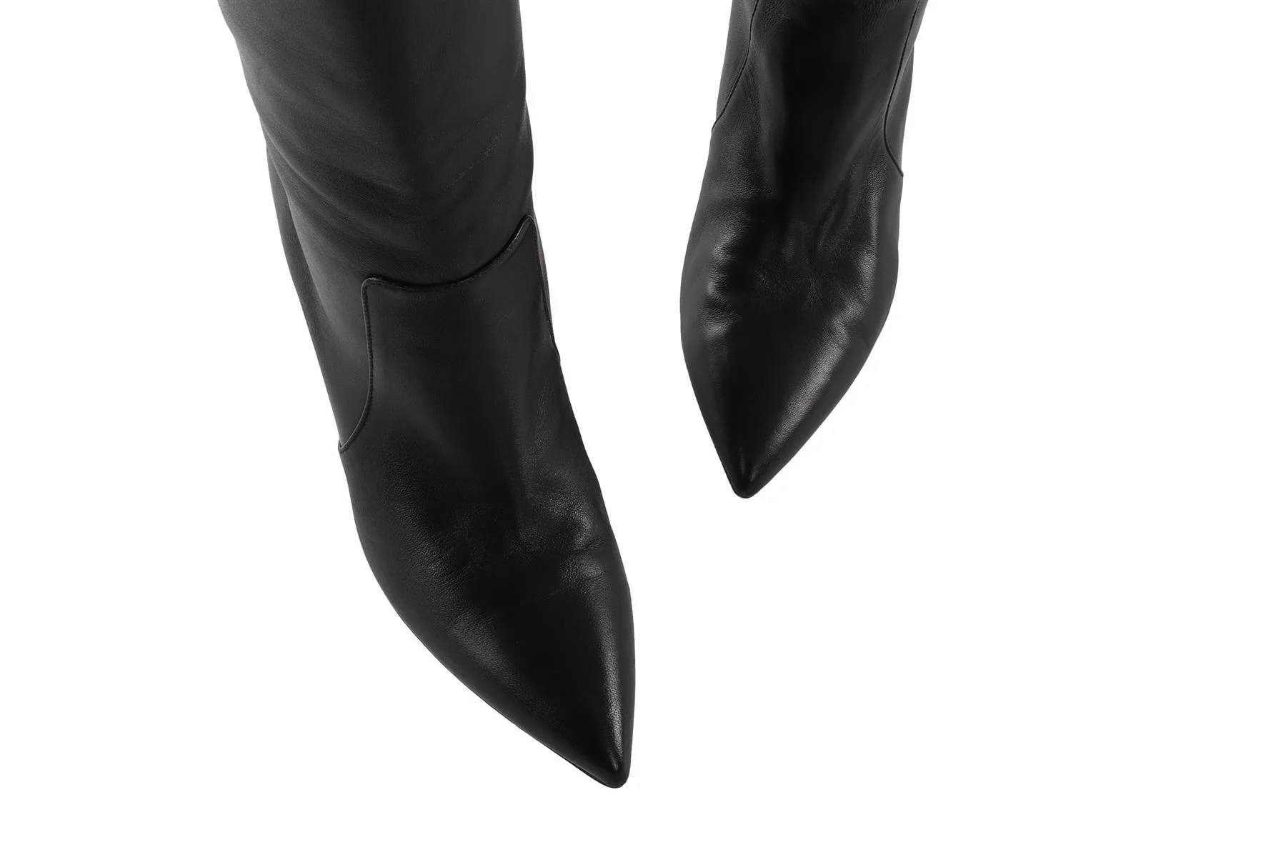 PARIS TEXAS BLACK LEATHER KNEE HIGH BOOTS EU 38.5 UK 5.5 US 8.5 - Image 4