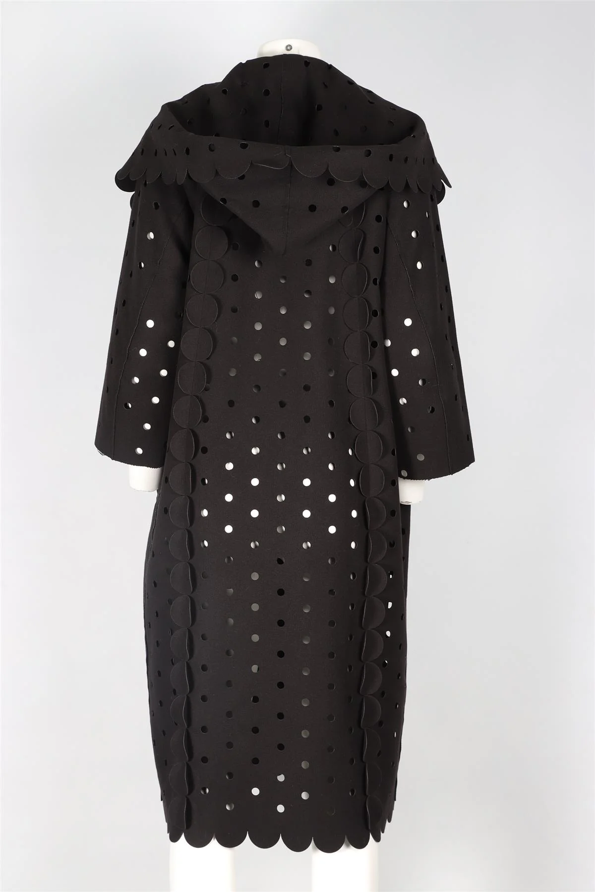 PASKAL BLACK WOOL COAT MEDIUM - Image 4