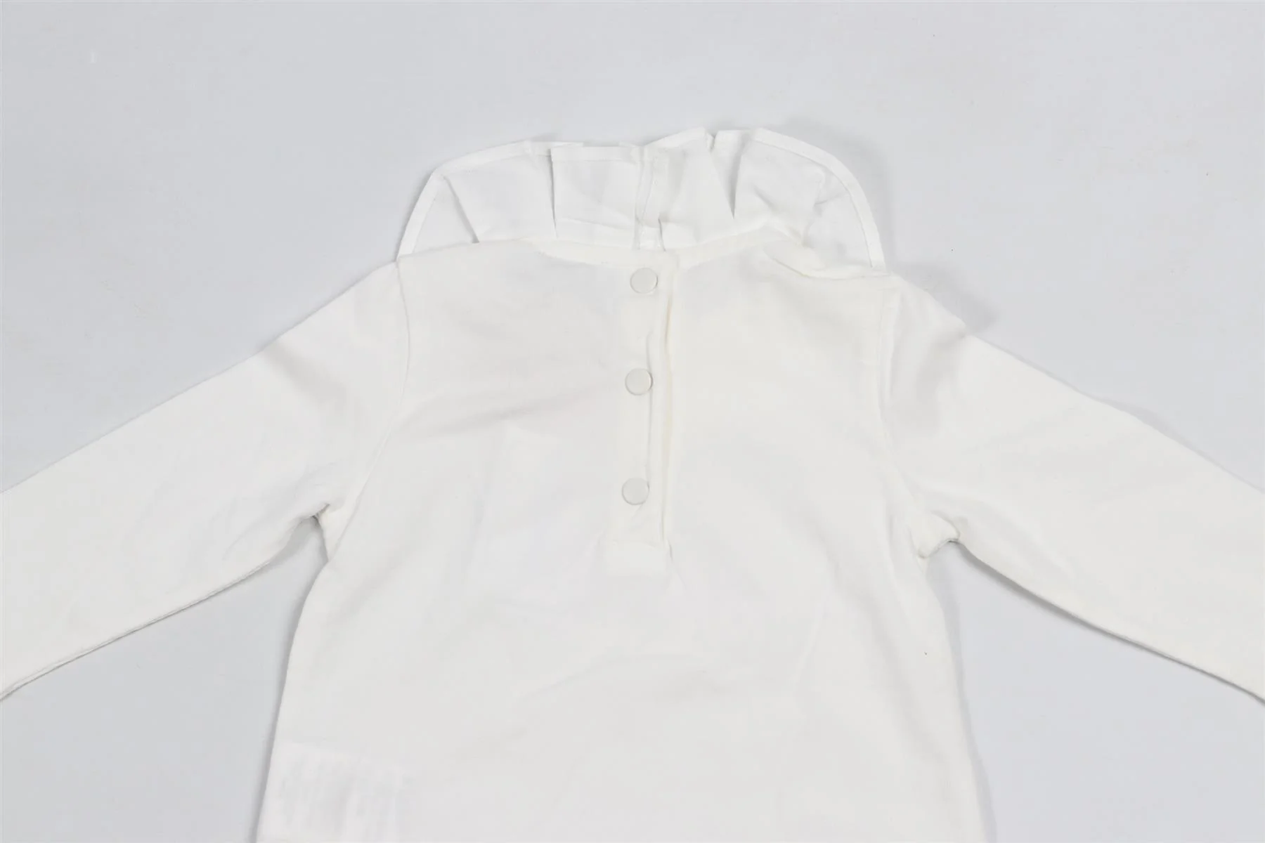 PATACHOU WHITE BABY GIRLS COTTON TOP 12 MONTHS - Image 5