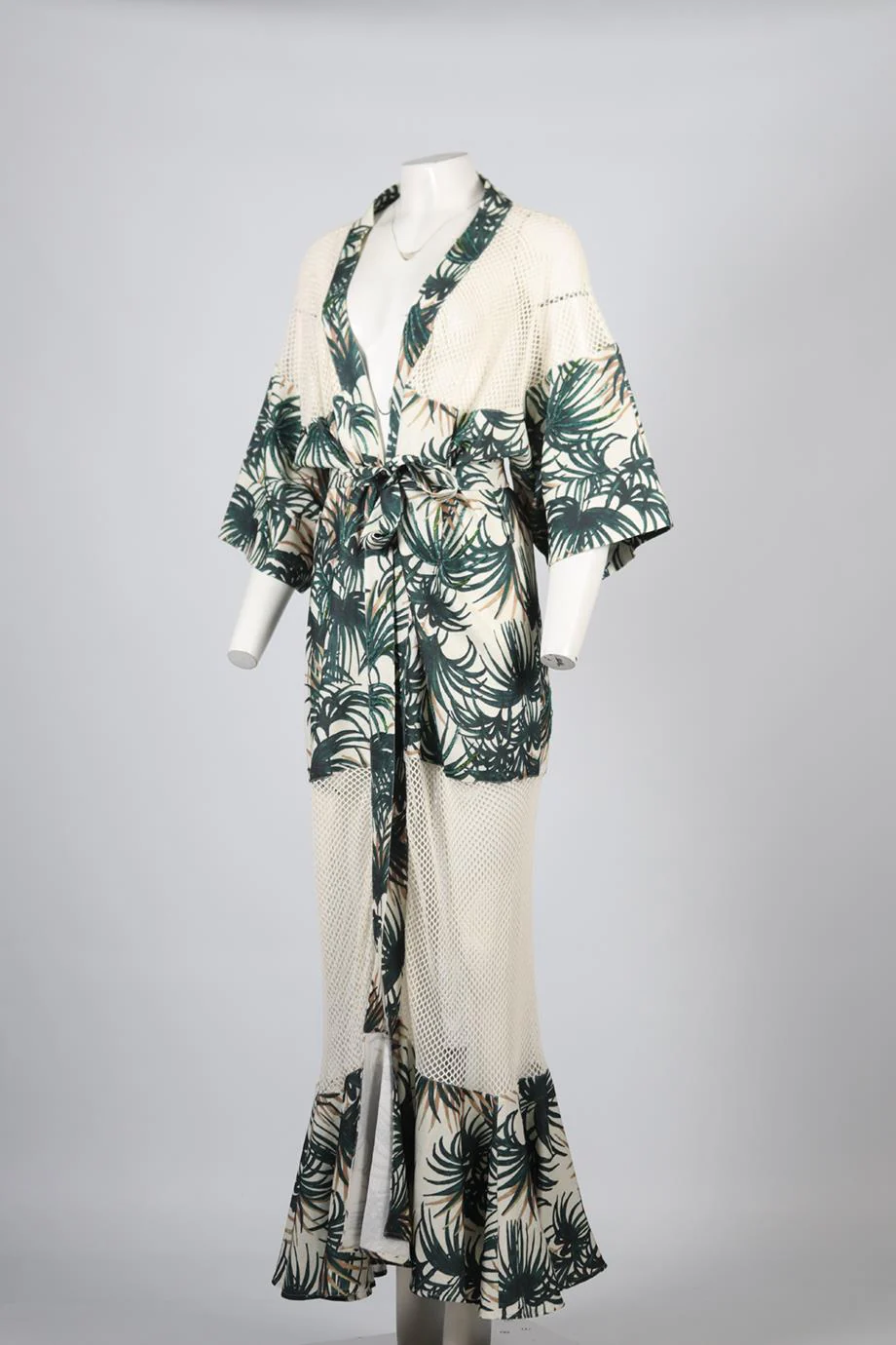 PATBO BELTED COTTON BLEND ROBE US 0 UK 4 - Image 3
